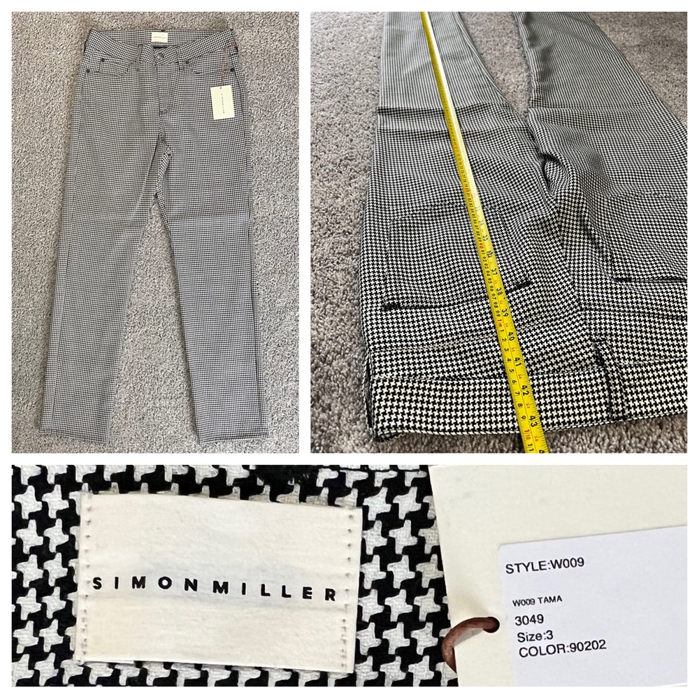B&W Herringbone Dress Pant, by Simon Miller